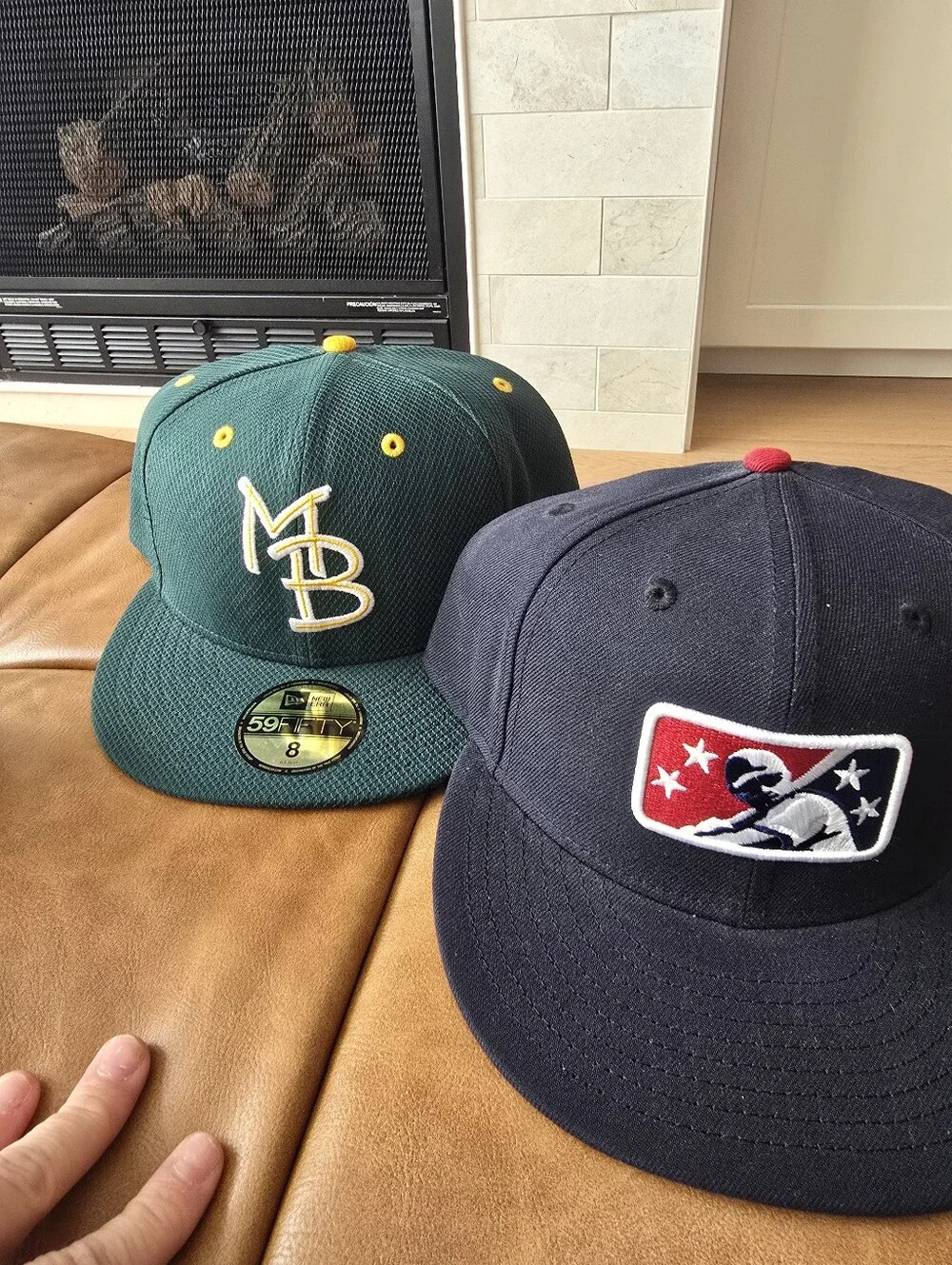 Lot Of 10 New Era 5950 MiLB Minor Leagues Hats Size 8